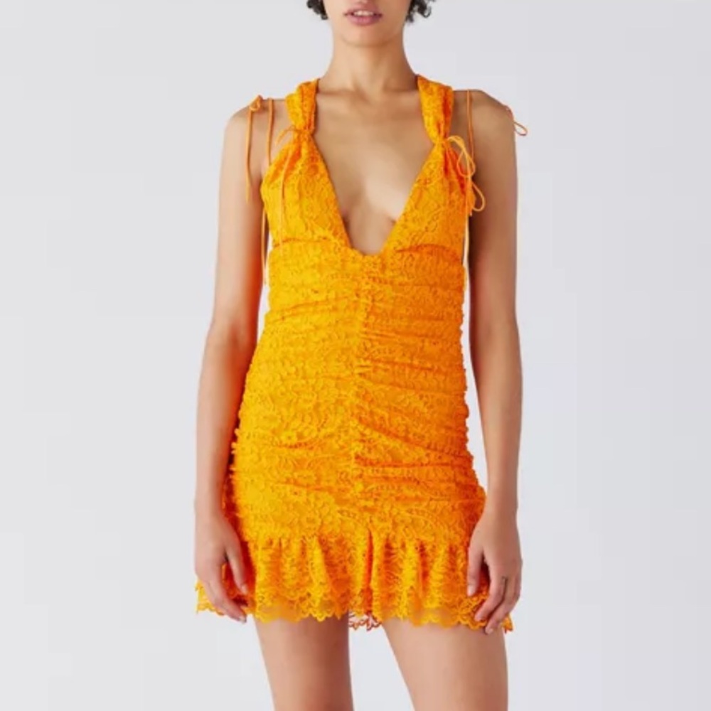 FOR LOVE & LEMONS Jamie Minim Dress in Orange